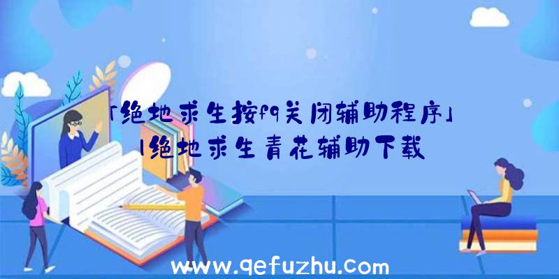 「绝地求生按f9关闭辅助程序」|绝地求生青花辅助下载